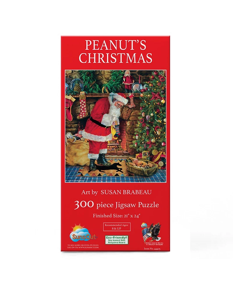 SunsOut Peanut's Christmas 300 piece Jigsaw Puzzle for Adults Christmas