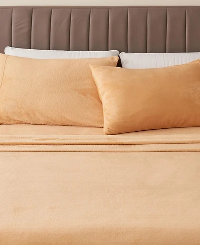 Linery & Co. Ultra-Soft Velvet Plush Solid Sheet Set