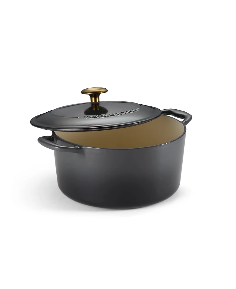 Tramontina Bestow Enameled Cast Iron 5.5-Quart Round Dutch Oven Pot with Lid