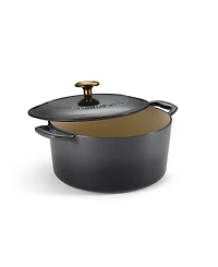 Tramontina Bestow Enameled Cast Iron 5.5-Quart Round Dutch Oven Pot with Lid