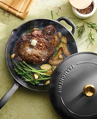 Tramontina Bestow Enameled Cast Iron 12" Skillet with Lid