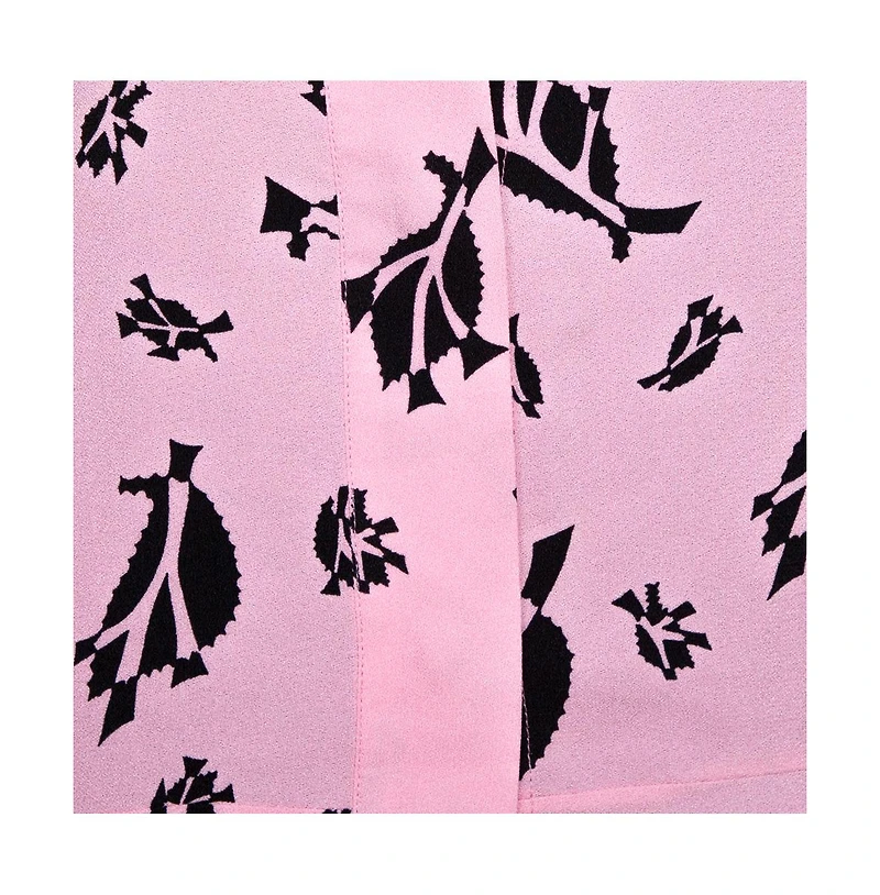 Pre-Owned Marni Women's Crepe Abstract Print Dual Collar Sleeveless Top