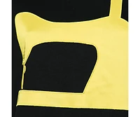 Pre-Owned Moschino Women's Cheap And Chic Black Jersey Sewing Machine Appliqued T-Shirt