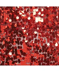 Pre-Owned Dolce & Gabbana Red Sequin Tulle Halter Neck Jumpsuit