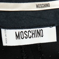 Pre-Owned Moschino Women's Black Crepe Cropped Trousers
