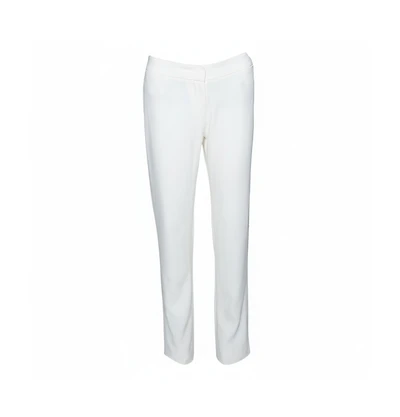 Pre-Owned Alexander Mcqueen Women's Crepe Straight Leg Trousers