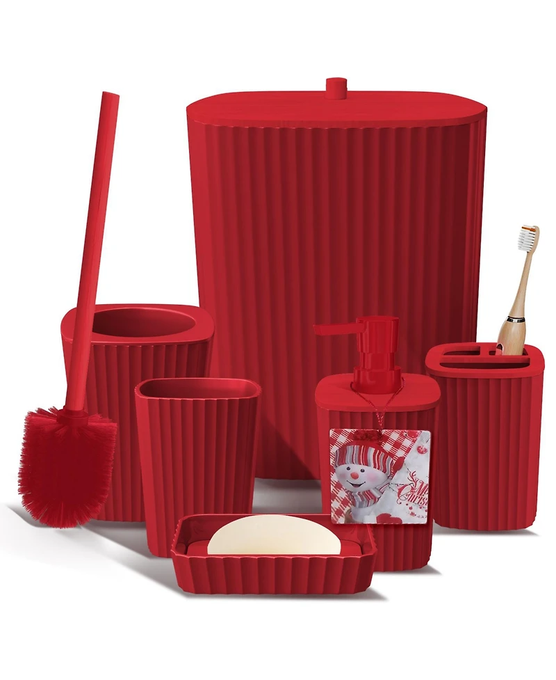 Hearth & Harbor Complete Holiday Bathroom Decor & Accessory Set