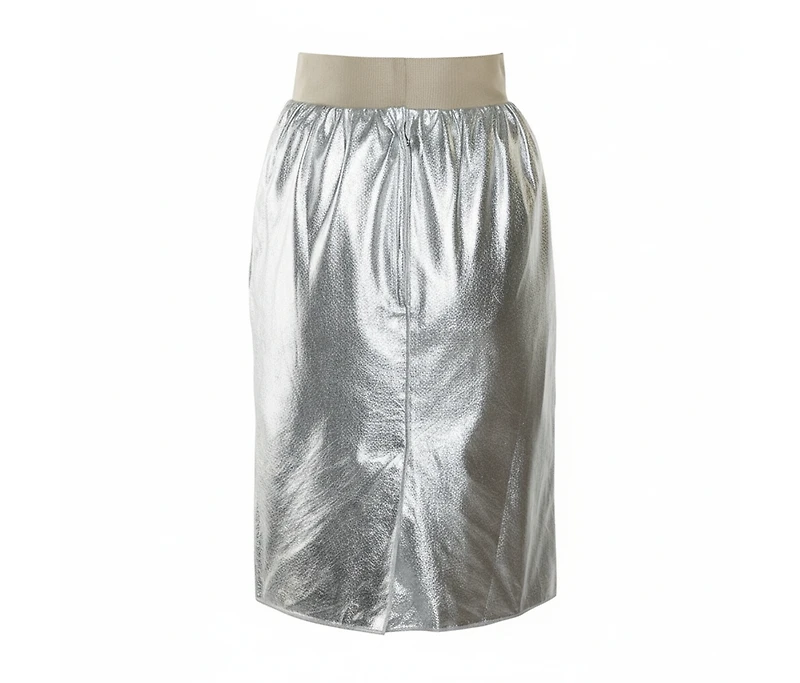Pre-Owned Dolce and Gabbana Women's Faux Leather Pencil Skirt