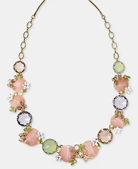 lonna & lilly Butterfly & Mixed Stone 16" Statement Necklace