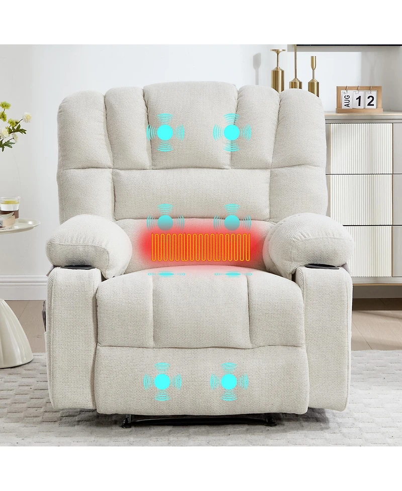 Sumyeg Massage Recliner Chair Sofa with Heating Vibration
