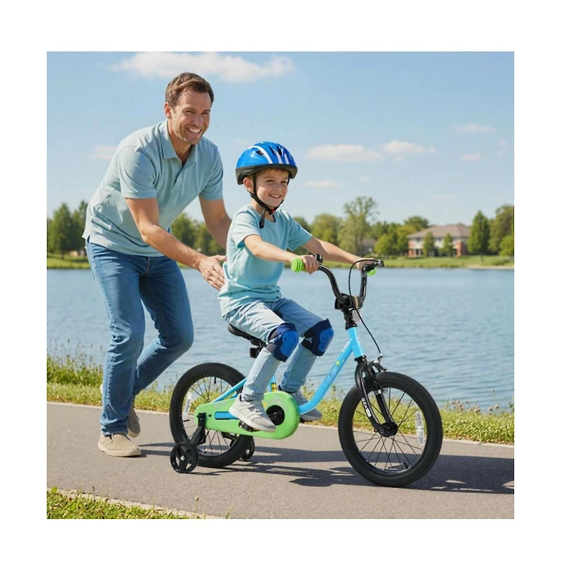 Hongge 16 Inch Kids Bike with Training Wheels for Ages 3–7
