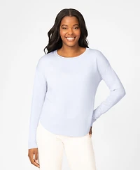 Melissa Paige Women's Round Hem Pull-On Sweater