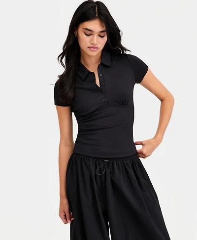 Bar Iii Women's Fitted Polo Shirt, Macy's Exclusive