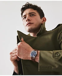 Timex Men's Chronograph Brown Leather Watch, 40mm