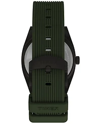 Timex Men's Quartz Analog Green Silicone Watch, 39mm