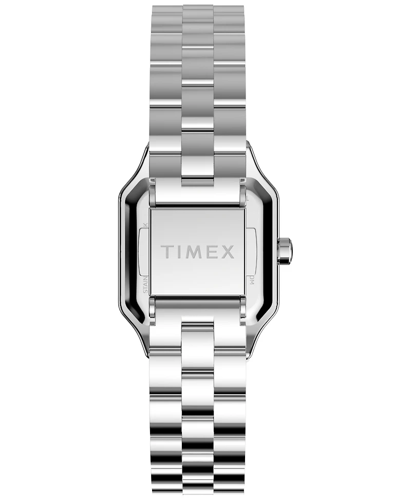 Timex Women's Quartz Analog Silver-Tone Stainless Steel Watch, 23mm