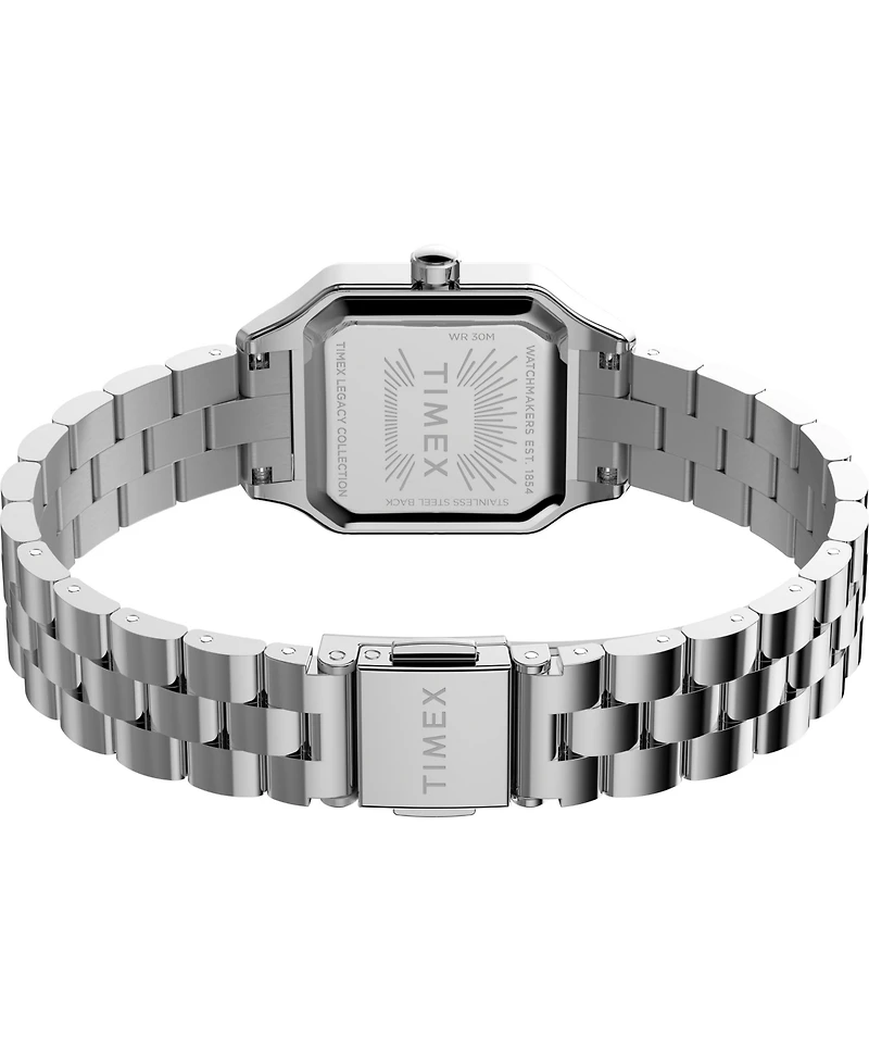 Timex Women's Quartz Analog Silver-Tone Stainless Steel Watch, 23mm