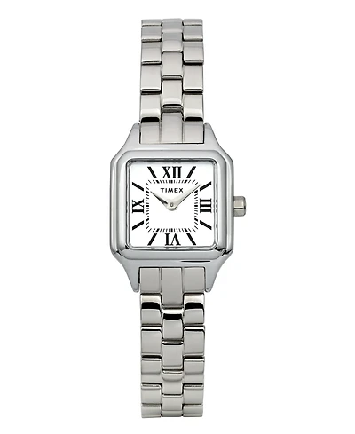Timex Women's Quartz Analog Silver-Tone Stainless Steel Watch, 23mm