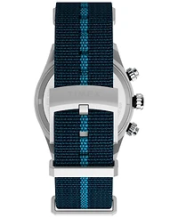 Timex Men's Chronograph Blue Fabric Watch, 39mm