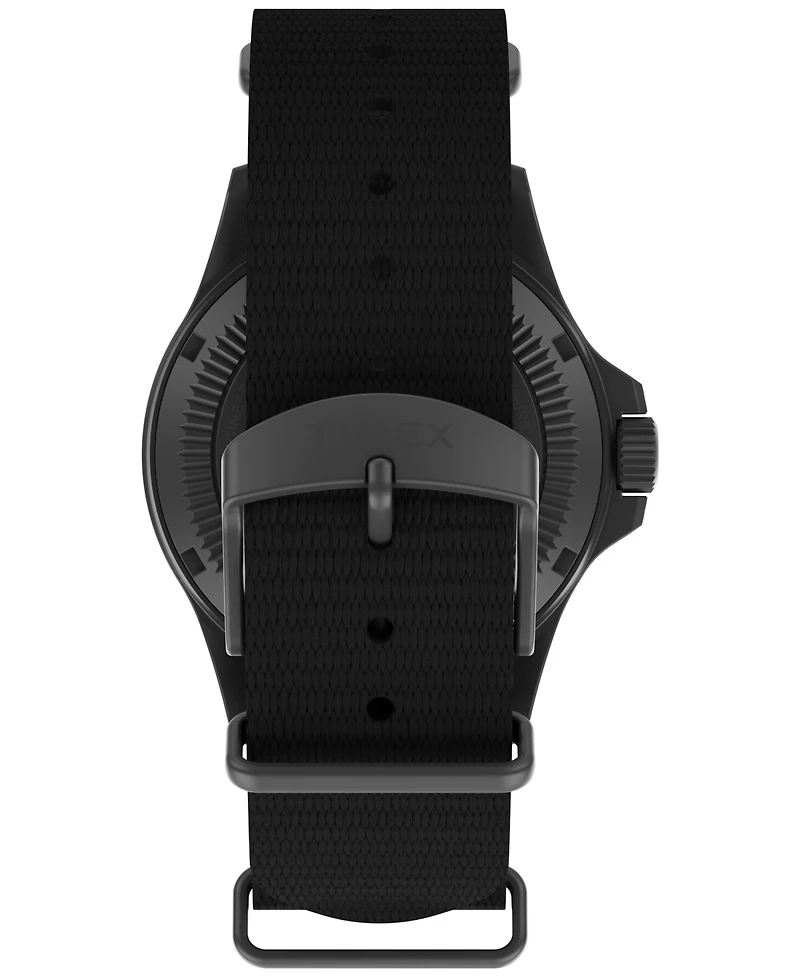 Timex Men's Quartz Analog Black eco-conscious Fabric Watch