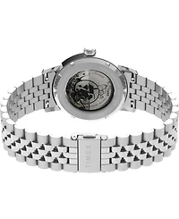 Timex Men's Mechanical Automatic Silver-Tone Stainless Steel Watch, 40mm