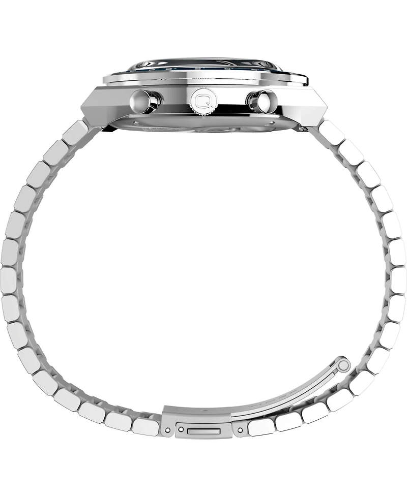 Timex Men's Quartz Analog Silver-Tone Stainless Steel Watch, 40mm