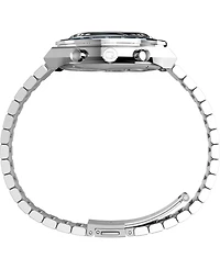 Timex Men's Quartz Analog Silver-Tone Stainless Steel Watch, 40mm