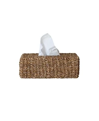 Storied Home Hand-Woven Seagrass Tissue Box Cover, Natural
