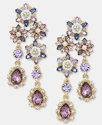 Marchesa Multi-Stone Floral Chandelier Earrings