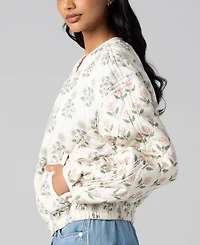 Blank Nyc Women's Printed Quilted Bomber Jacket