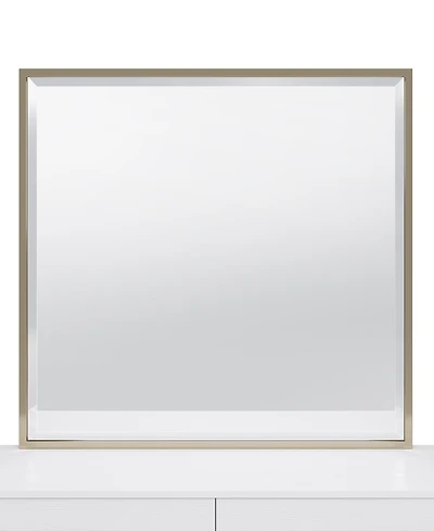 Furniture 39" Wood Emila Mirror