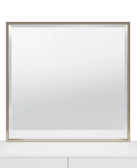 Furniture 39" Wood Emila Mirror