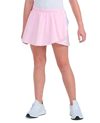 adidas Girls' 8-16 Elastic Waistband Faux Wrapped Skort