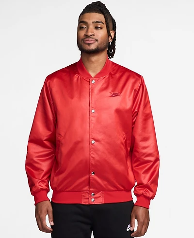 Nike Men's Sportswear Club Snap-Front Varsity Jacket