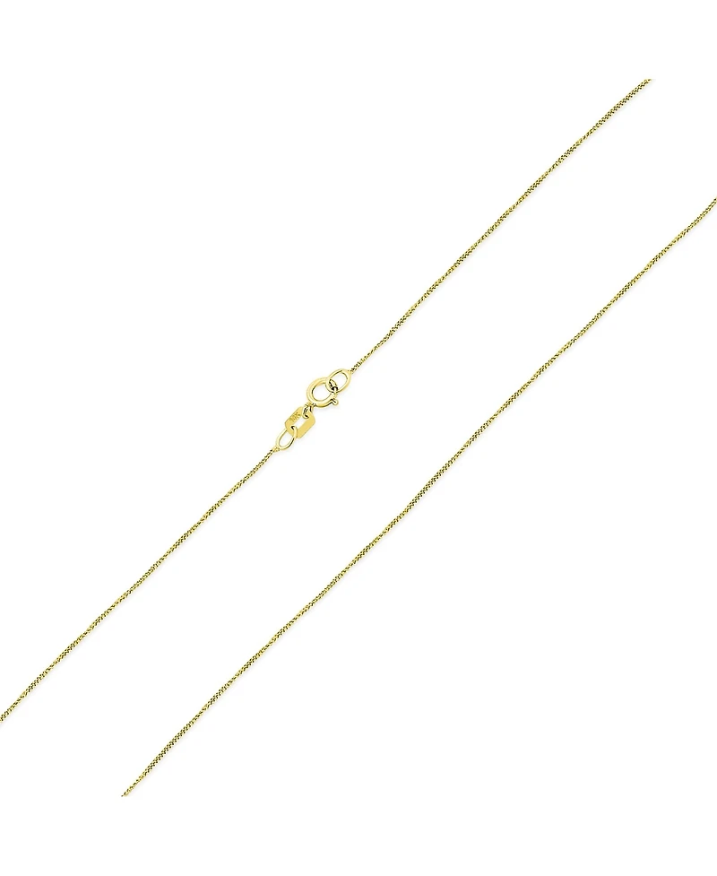 Bling Jewelry Ultra Thin 018 Gauge 0.5MM Thin 14K Gold Rolo Curb Cable Chain Necklace