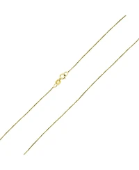 Bling Jewelry Ultra Thin 018 Gauge 0.5MM Thin 14K Gold Rolo Curb Cable Chain Necklace