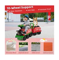 Hongge 6V Kids Ride On Train with Carriage and Led Lights