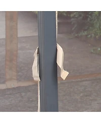 Outsunny 10' x 12' Hardtop Gazebo Canopy with Polycarbonate Roof, Top Vent and Aluminum Frame, Permanent Pavilion Outdoor Gazebo with Netting, for Pat