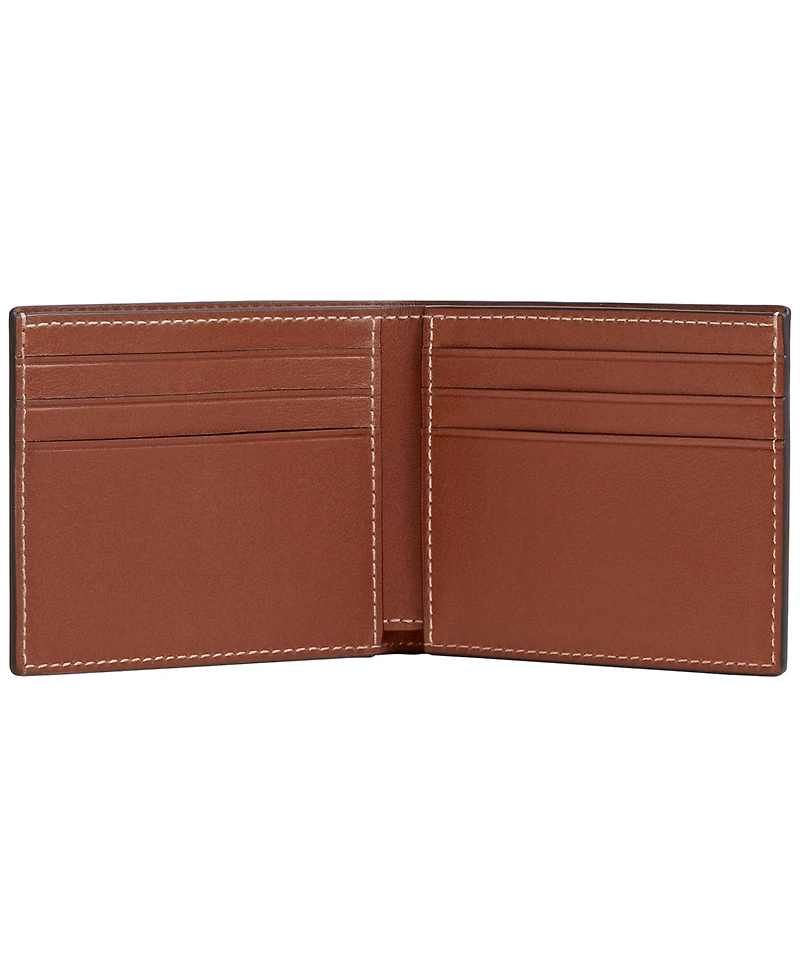 Coach Men's Slim Billfold Natural Full-Grain Leather Wallet