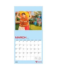 BrownTrout Seventeen Official | 2026 12 x 24 Inch (Hanging) Monthly Square Wall Calendar | Plastic-Free