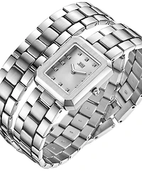 Jbw Arc Swiss Quartz Stainless Steel Watch 23mm