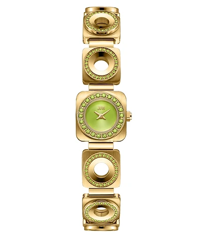 Jbw Chasm Japan Quartz 18k Gold-Plated Stainless Steel Watch, 18mm