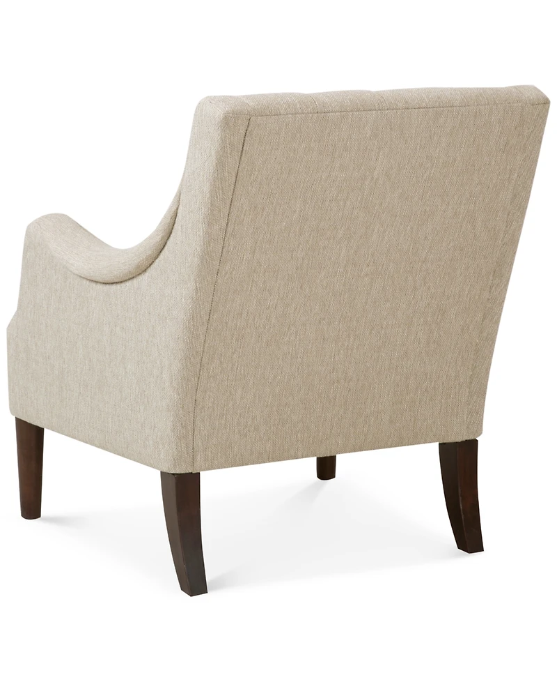 Madison Park Qwen 33.5" High Button Tufted Accent Chair