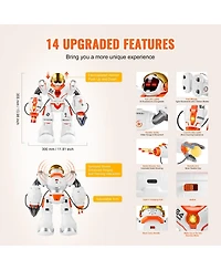 Mecale Rc Robot Toy for Kids, Programmable Remote Control Battle Robot with Bullets, Interactive Walking & Dancing Smart Robot for Boys Girls