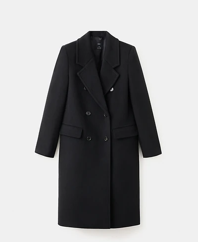 Mango Women's Double-Breasted Wool Coat