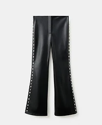 Mango Women's Studded Faux-Leather Pants