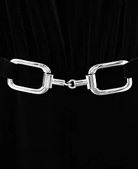 Mango Women's Velvet Belt Jumpsuit