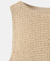 Mango Women's Sequin Detail Knitted Dress