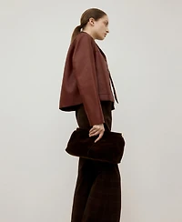 Mango Women's Pockets Faux-Leather Jacket