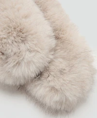 Mango Women's Fur-Effect Scarf